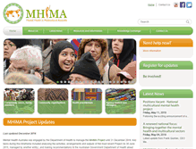 Tablet Screenshot of mhima.org.au